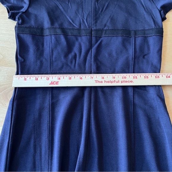 Ann Taylor Sheath Dress NWT sz 0 short sleeves Mixed Media Stretch classic - Picture 8 of 12